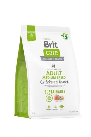 Brit Care Sustainable Tavuklu Yetişkin Medium Köpek Maması 3 Kg