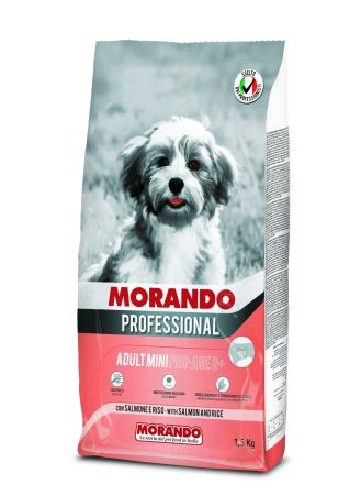 Morando Somon&Pirinç 8 Yaş+ Yetişkin Küçük Irk Köpek Maması 1.5kg