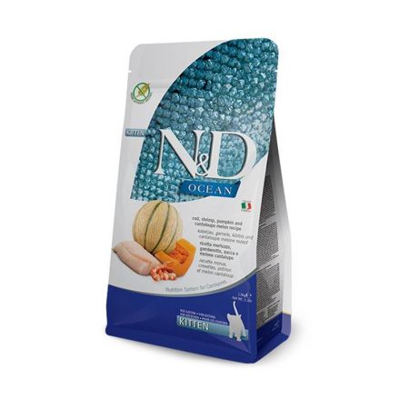 N&D Ocean Morina Balkabağı Karides Kavun 1.5 kg Yavru Kedi Maması