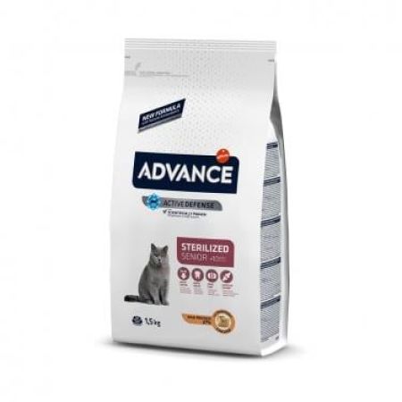 ADVANCE STERİLİSED SENİOR +10 YAŞ KISIRLAŞTIRILMIŞ YAŞLI KEDİ MAMASI 1.5 KG