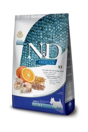 N&D Ocean Düşük Tahıllı Balıklı 2.5 Kg Mini Yetişkin Kuru Köpek Maması