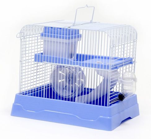Dayang Kıvrımlı Hamster Kafesi Mavi 30x23x26 Cm