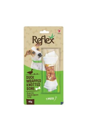 Reflex Ördek Etli Düğümlü Çiğneme Kemiği Köpek Ödülü 40 Gr