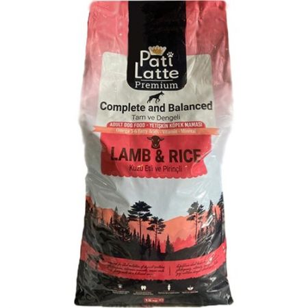 Pati Latte Kuzu Etlı Pırınclı Kuru Kopek Maması 15 kg CMS-71307