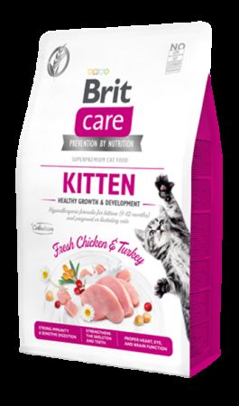 Brit Care Tahılsız Tavuk ve Hindi Etli Yavru Kedi Maması 2 KG