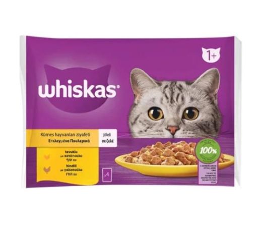 Whiskas Kümes Hayvanlı Jöleli Kedi Pouch 4x85gr