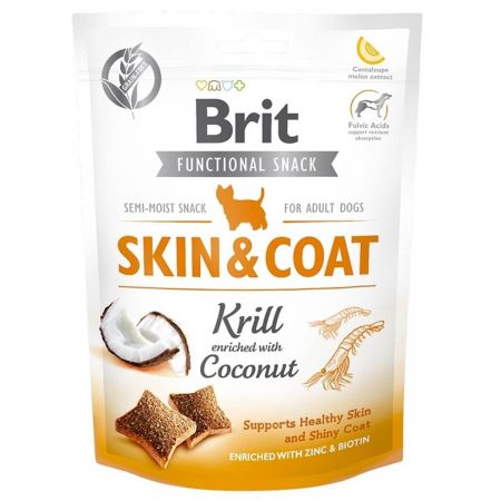 Brit Care Function Snack Skin Coat Krill Köpek Ödülü 150gr