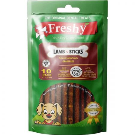 Freshy Lamb Sticks Tahılsız Kuzulu Çubuk Köpek Ödülü 100 gr 10 Adet