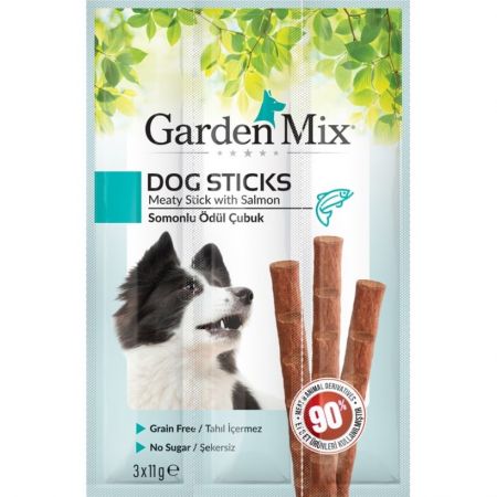 Garden Mix Somonlu Stick Köpek Ödülü 3x11 gr