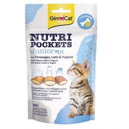 Gimcat Nutripockets Junior Calcium Mix Kedi Ödülü 60Gr