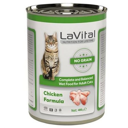 La Vital Adult Tahılsız Tavuklu Yetiskin Kedi Konservesi 400gr