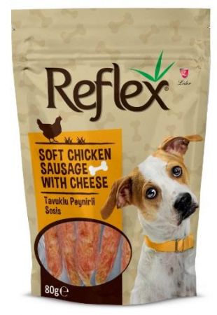 Reflex Köpek Ödülü Peynirli Tavuklu Sosis 80 Gr