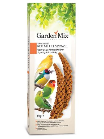 Garden Mix Kırmızı Darı Dalı Kuş Ödülü 150 Gr