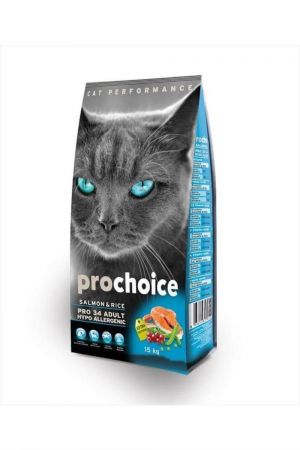 Prochoice Pro 34 Somonlu Ve Pirinçli Yetişkin Kedi Maması 15 kg