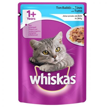 Whiskas Ton Balıklı Jöleli Kedi Konserve Maması 85 gr