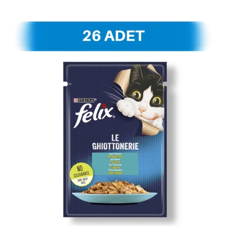 Felix Ton Balıklı Pouch Yetişkin Kedi Yaş Maması 26 x 85 gr