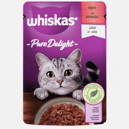 Whiskas Pure Delight Sığırlı Kedi Maması 85 gr