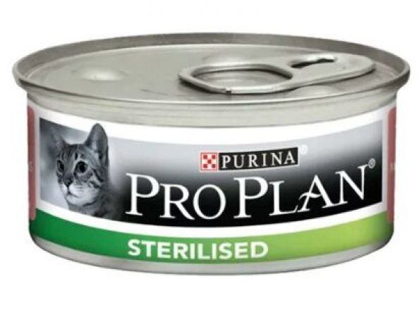 Pro Plan Sterilised Ton ve Somonlu Kısırlaştırılmış Kedi Konservesi 85gr x 24 Adet