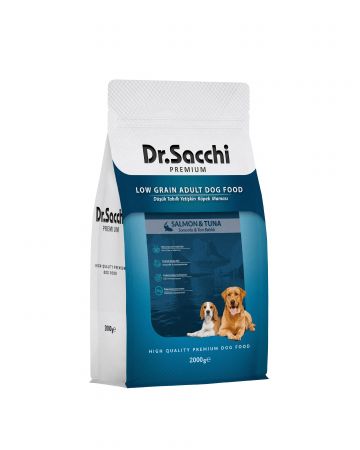 Dr.Sacchi Premium Düşük Tahıllı Somonlu Yetişkin Köpek Maması 2 Kg