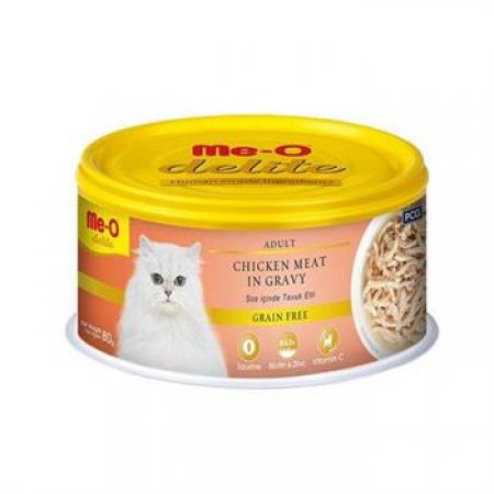 Meo Delite Tahılsız Soslu Tavuk Etli Yetişkin Konserve Kedi Maması 80 Gr