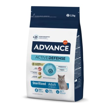 Advance Sterilised Hindili Kısırlaştırılmış Yetişkin Kedi Maması 1,5 kg