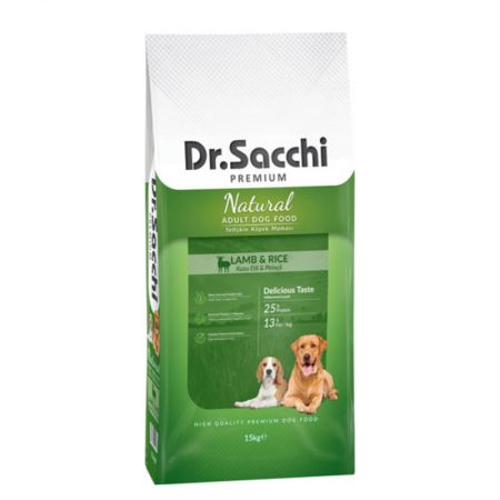 Dr.Sacchi Premium Kuzu Etli Yetişkin Köpek Maması 15 kg