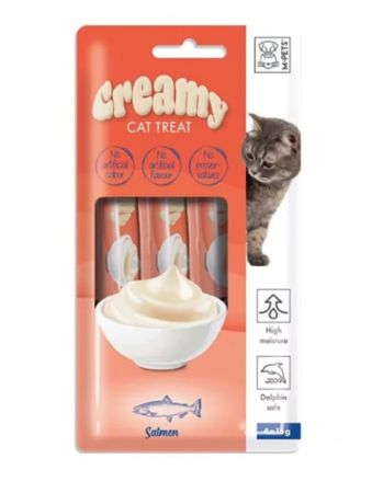 M-PETS Somonlu Sıvı Kedi Ödül Maması 15gr (4'lü paket)