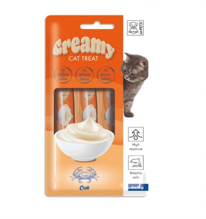 M-PETS Yengeçli Sıvı Kedi Ödül Maması 15gr (4'lü paket)