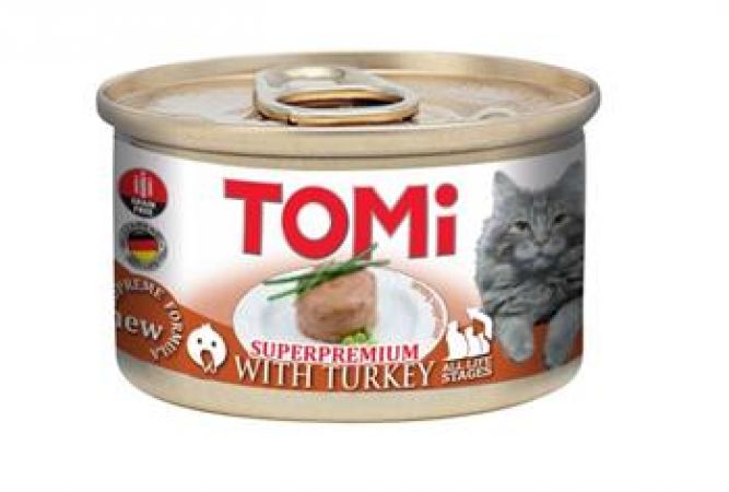 Tomi Hindili Yetişkin Kedi Konservesi 85 gr 12 Adet