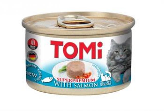 Tomi Somonlu Yetişkin Kedi Konservesi 85 gr 12 Adet