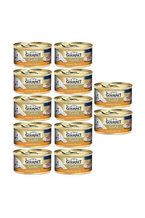 Gourmet Gold Kiyilmiş Hindi Etli Yetişkin Kedi Konservesi 85 Gr 12  Adet