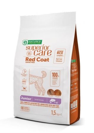 Natures Protection Superior Care Junior Red Coat Küçük Irk Kızıl Yavru Köpek Köpek Maması 10 Kg