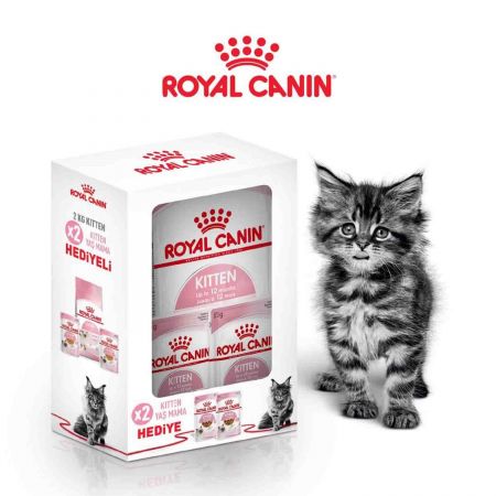 Royal Canin Kitten 26 Yavru kedi Maması 2 kg (2 Adet Royal Canin Pouch Hediyeli)