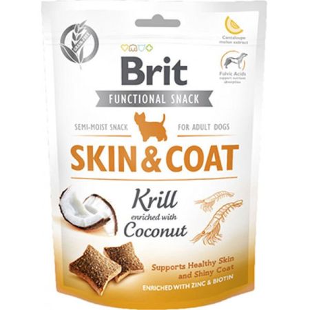 Brit Care Snack Skin Coat Deri ve Tüy Bakımı İçin Köpek Ödül Maması 150 Gr