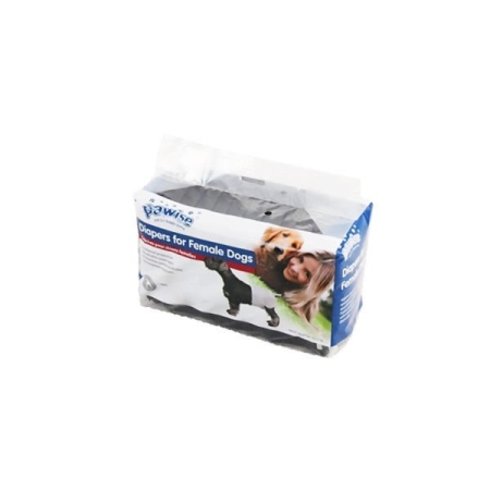 Pawise Köpek Alt Bağlama Bezi Xlarge Siyah 12 Adet