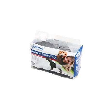 Pawise Köpek Alt Bağlama Bezi Small Siyah 12 Adet