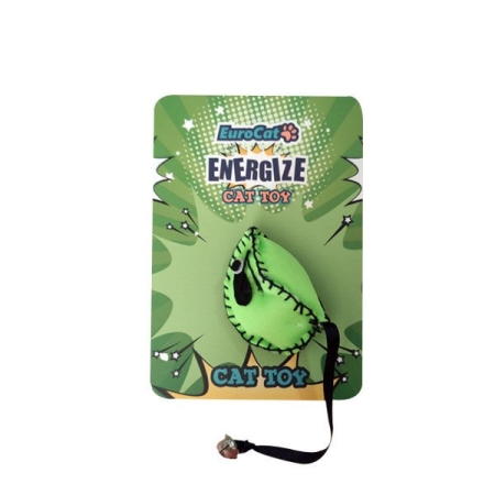 Euro Cat Kuyruklu Zilli Fare Kedi Oyuncağı Yeşil