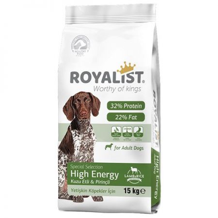 Royalist Premium Kuzu Etli Aktif ve Hareketli Köpek Maması 15 Kg