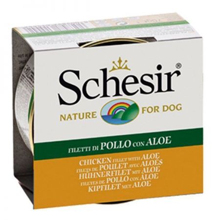 Schesir Aloevera ve Tavuklu Jöleli Konserve Köpek Maması 150 Gr