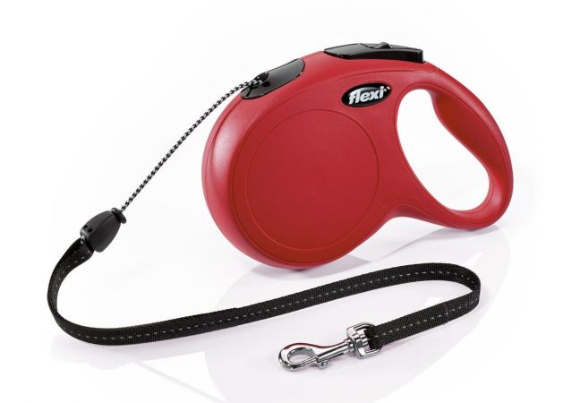 Flexi New Classic İp Otomatik Köpek Gezdirme Tasması Medium Kırmızı 8 Mt