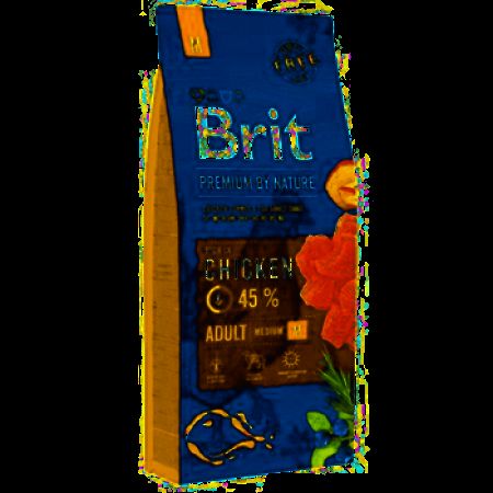 Brit Premium By Nature Medium Tavuklu Orta Irk Yetişkin Köpek Maması 15 KG
