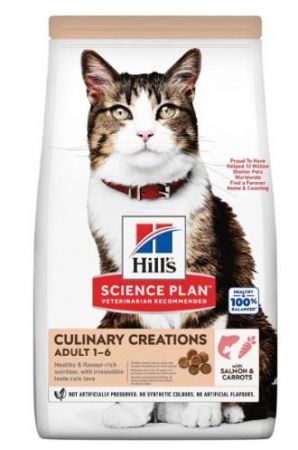 Hills Culinary Creations Somonlu Havuçlu Yetişkin Kedi Maması 1,5 Kg