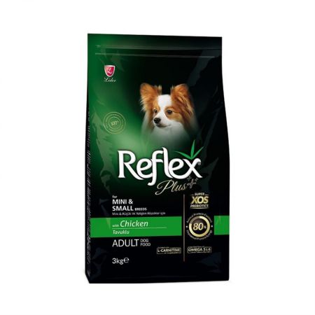 Reflex Plus Mini ve Küçük Irk Tavuklu Yetişkin Köpek Maması 3 kg
