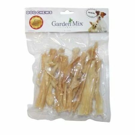 Garden Mix Beyaz Kurutulmuş Kuzu Kelle Derisi Köpek Ödülü 100gr