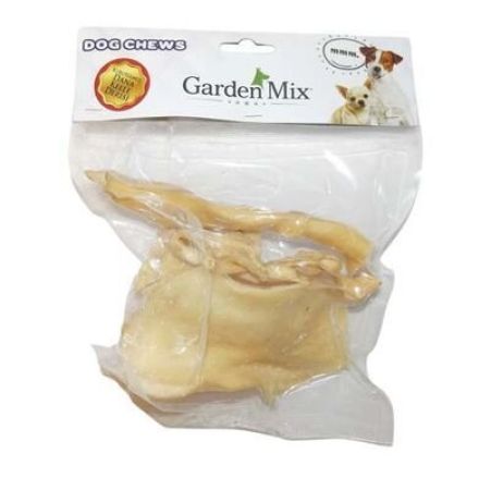 Garden Mix Beyaz Kurutulmuş Dana Kelle Derisi Köpek Ödülü 100gr