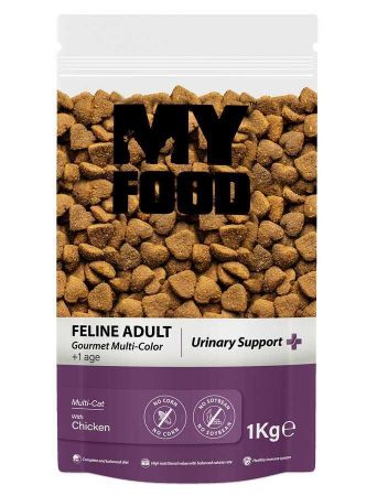 My Food Gurme Yetişkin Kedi Maması Urinary Support 1 Kg Şeffaf Paket