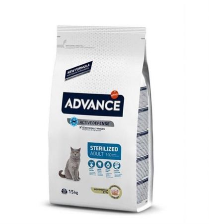 Advance Hindili Kısırlaştırılmış Yetişkin Kedi Maması 15 Kg