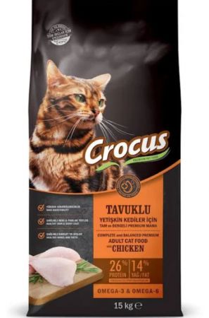 Crocus Adult Tavuklu Yetişkin Kedi Maması 15 Kg