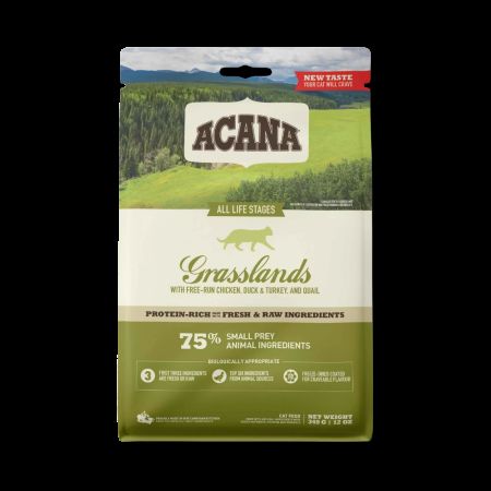 Acana Grasslands Yüksek Proteinli Tahılsız Ördekli ve Tavuklu Kedi Maması 1,8 kg