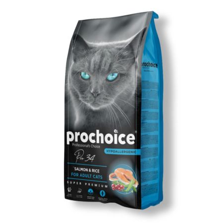 Prochoice Pro 34 Düşük Tahıllı Somonlu Ve Pirinçli Yetişkin Kedi Maması 2 kg
